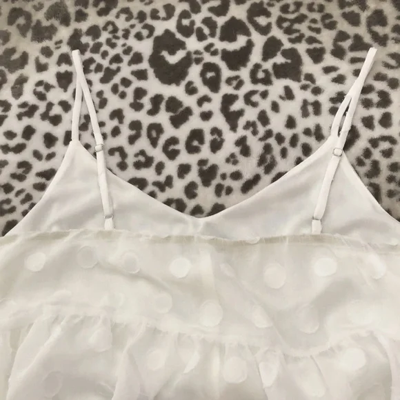 Gilli White / Off White Polka Dot Summer Dress Size Small - Picture 15 of 16